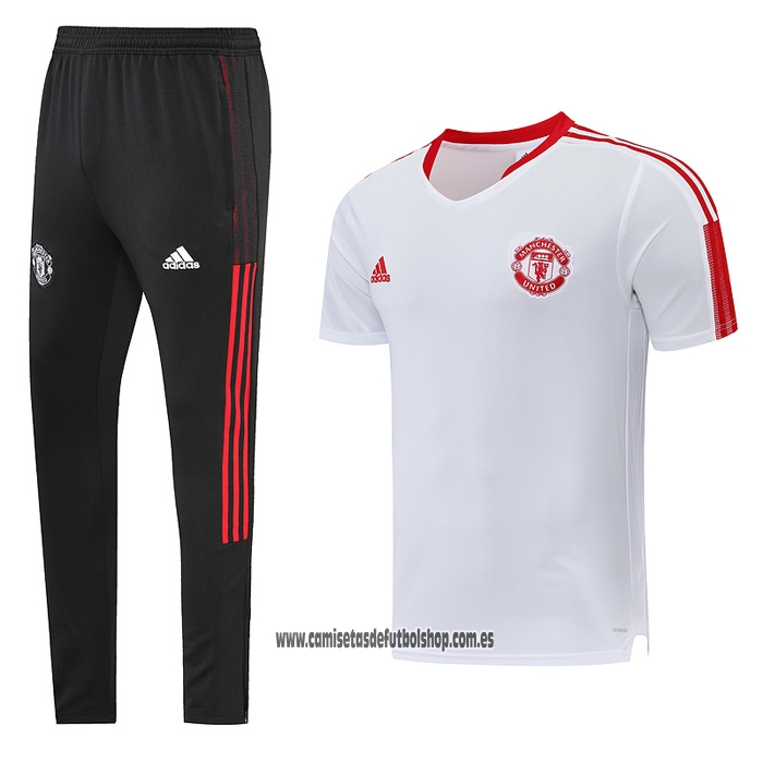 Chandal del Manchester United 23-24 Manga Corta Blanco